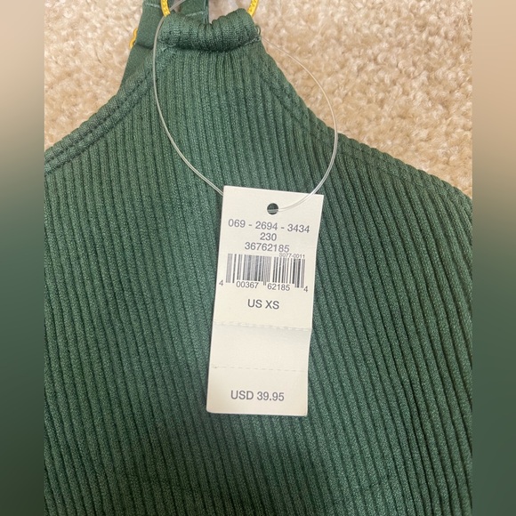 NWT dark green with gold rings bralet size XS Aerie - Picture 3 of 5